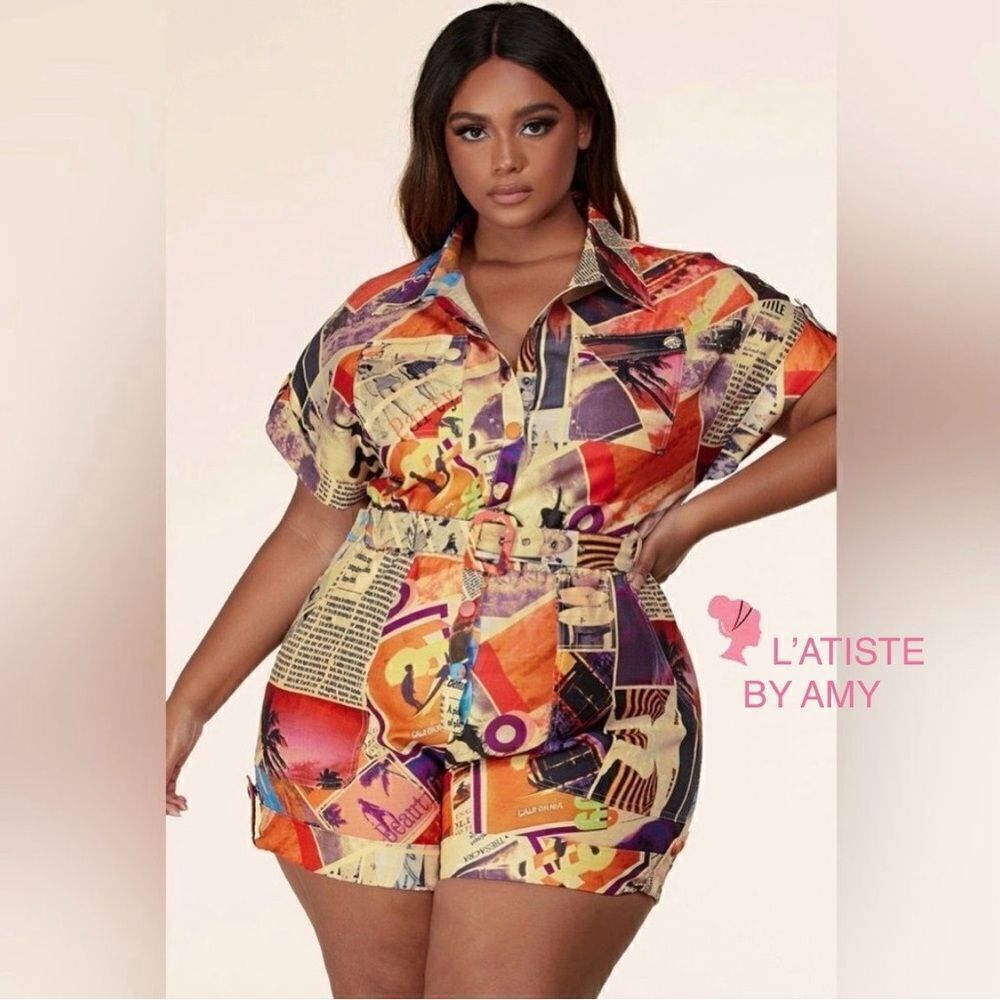 New L'atiste Plus Size Romper Plus Romper Jumper